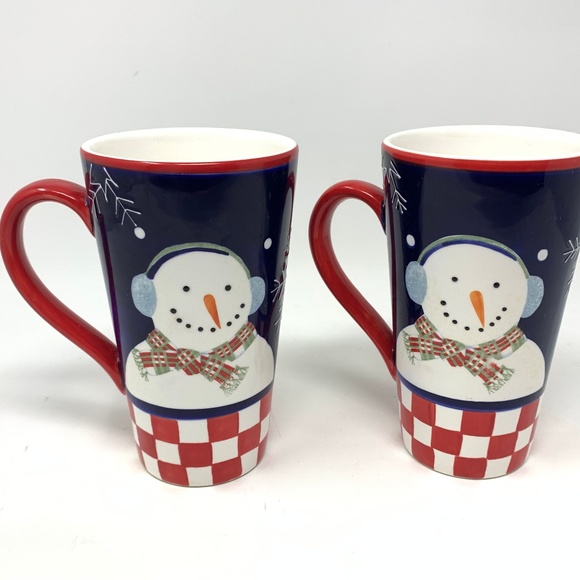 Debbie Mumm Other - Debbie Mumm Snowman Portraits Coffee Cup Set!